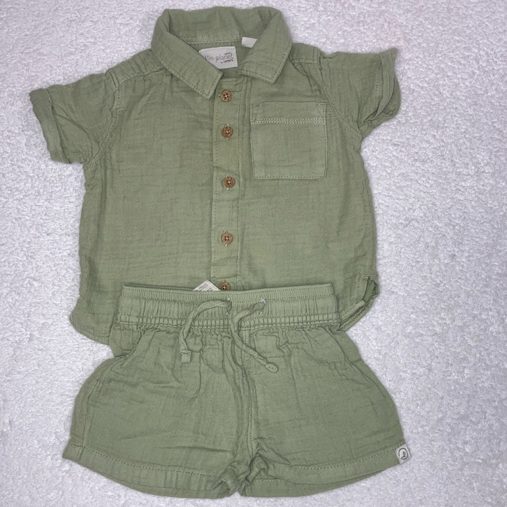 Little planet organic carters muslin summer set 3m